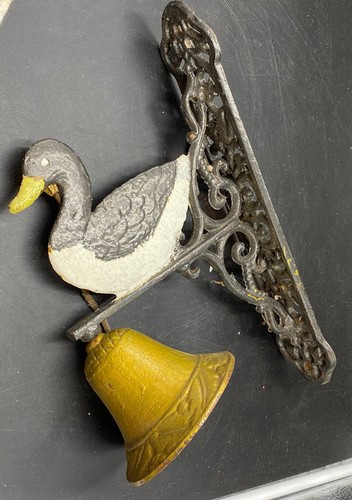 Vintage cast iron duck door - cast,