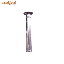 100cm stainless steel chimney and rain cap for wood fired pizza ovens ( flue )