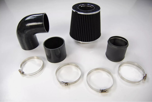 Black air induction kit for - black,