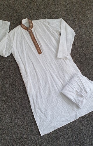 Mens white salwar kameez size - salwar,