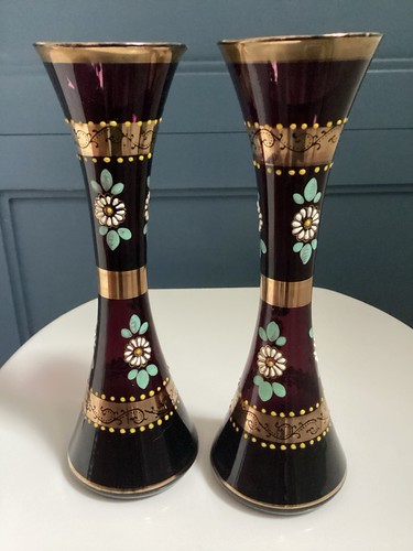 Pair 19th century purple - of,
