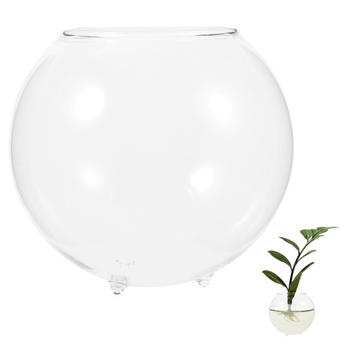 Clear desktop fish bowl - bowl, glass