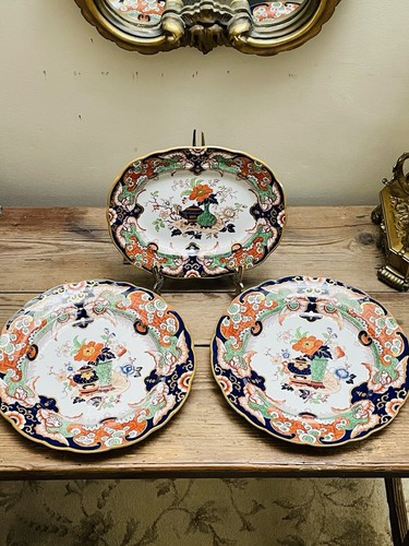 Antique ashworth england gaudy - ashworth,