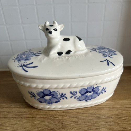 Ceramic oval butter - ceramic,