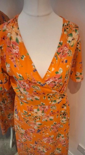 Primark orange floral wrap - primark,
