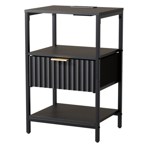 Bedside table with charging - table,