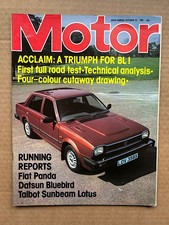 TRIUMPH ACCLAIM MOTOR MAGAZINE