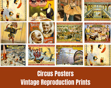Vintage Circus Posters Vintage