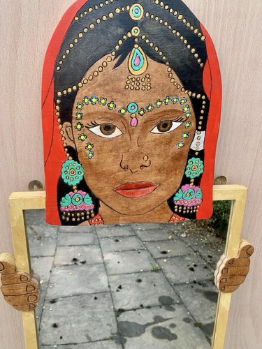 Handmade painted mirrors - handmade,