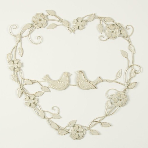 Metal heart wreath - metal,