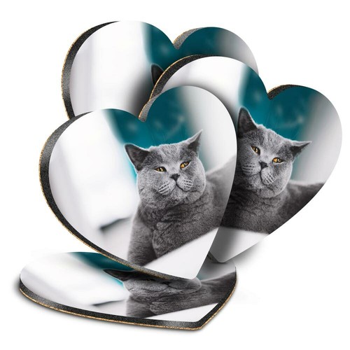 Heart mdf coasters - heart,