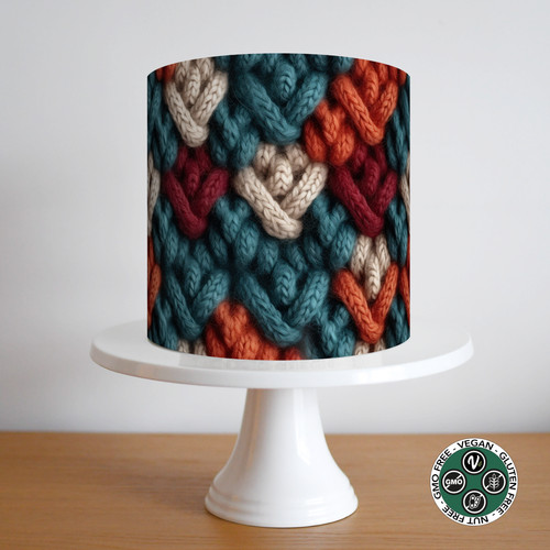 Knitting wool cake topper - knitting,