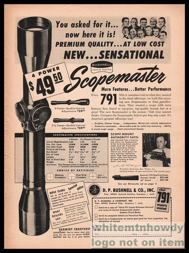 1954 bushnell scopemaster - bushnell,