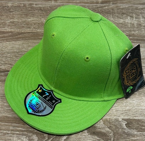 Ethos plain fitted cap lime - plain,