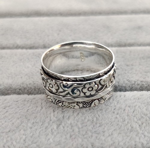 Silver spinner ring 925 - spinner,