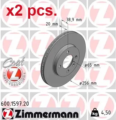 Pcs front brake disc rotos - front,