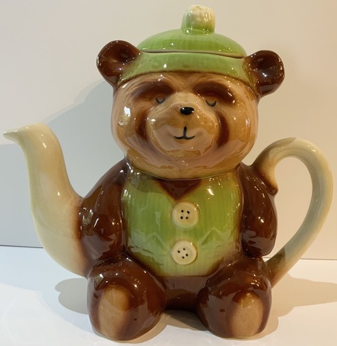 Vintage teddy bear teapot - teddy,