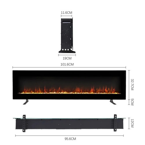 60inch led fireplace - led,