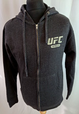 UFC Official Full Zip Hoodie Sweater Jersey Casual Charcoal Grey Medium A3435