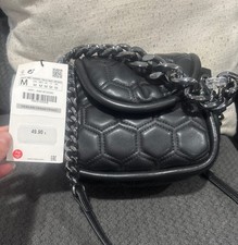 Zara Black Quilted Shoulder