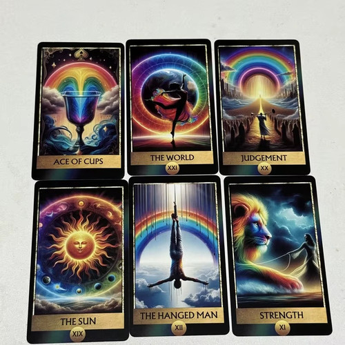 Rainbow tarot cards - tarot, card