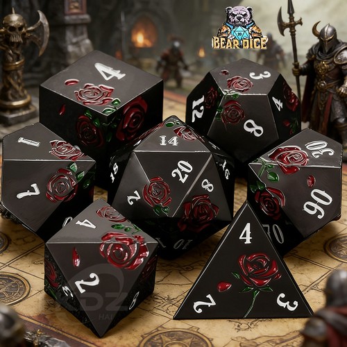 Black red rose - black,