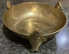 Unusual Brass Bowl With Three