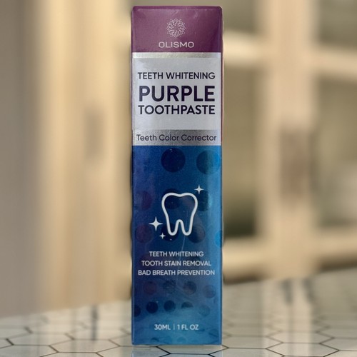 Olismo purple toothpaste - purple, teeth