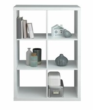  Squares Plus 6 Cube Storage Unit - White | Organiser Shelf Living Room