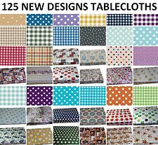 Wipe Clean PVC Tablecloth Wipeable Vinyl  Oilcloth Rectangle Table Cover
