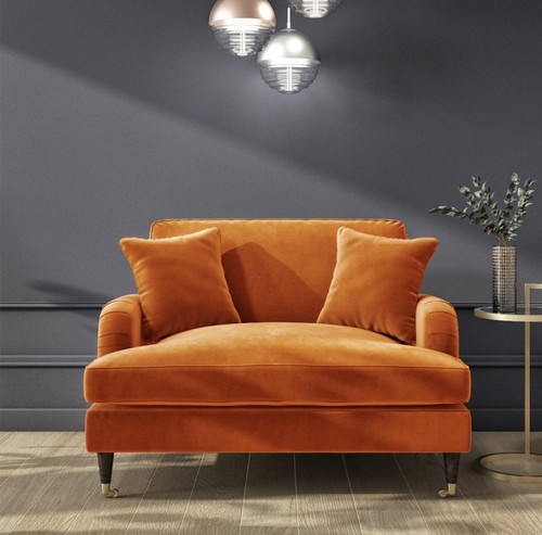 Loveseat sofa velvet - velvet, 2
