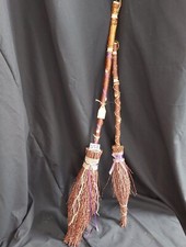 Witches broomsticks x 2 besom