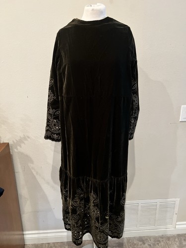Zara tiered velvet maxi - zara,