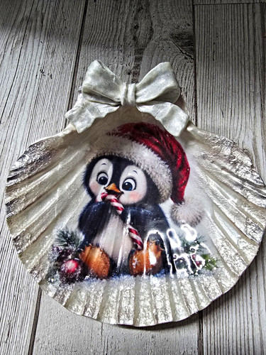 Christmas penguin ornament - penguin,