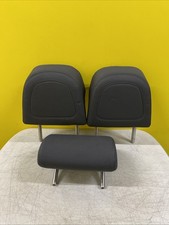 2004-2008 VOLKSWAGEN GOLF GTI MK5 REAR SEAT HEAD REST X3 GREY CLOTH