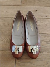 Russell & Bromley Tan Leather Ballet Flats Size 40