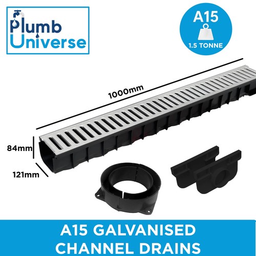 Channel drains galvanised - drains,