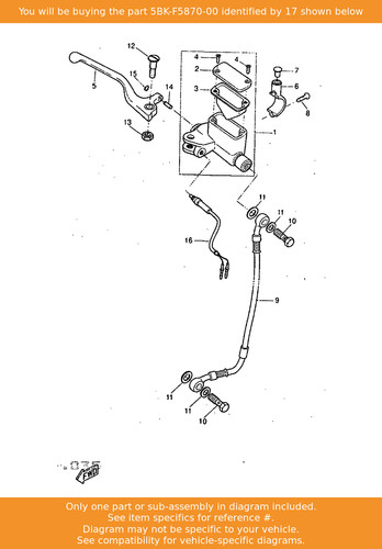 Yamaha master cylinder sub - yamaha,