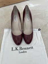 L.K.Bennett oxblood red patent