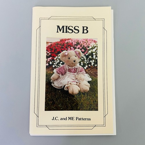 Vintage miss teddy bear - miss, b