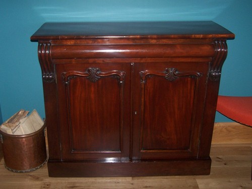 Antique mahogany chiffonier - antique,