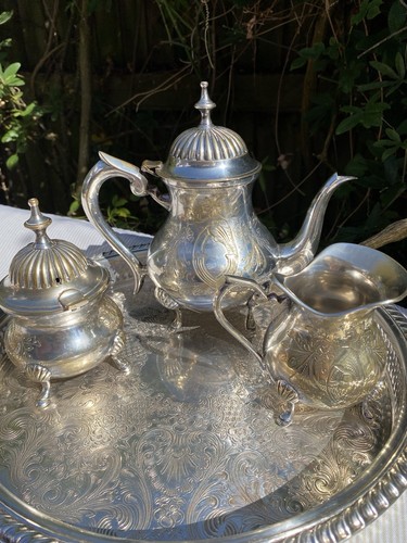 Vintage silver plated tea - plated,