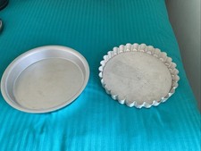 X2 SILVERWOOD bakery Items 10” Flan Tin & 10” Tarts Tatin Tin. High Quality