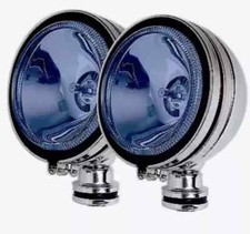 2 x Chrome 6" BLUE Angel Eye Halogen Car Spotlights Fog Spot Lights Fog lights