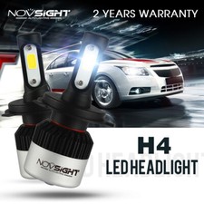 Nighteye H4 9003 HB2 LED Headlight Bulbs 72W 9000LM White 6500K Kit Hi/Low Beam