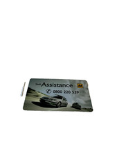 Saab assistance card pvc - saab, aa