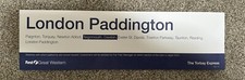 FGW ‘TORBAY EXPRESS’ (Paignton - London Paddington) Carriage Window Label.