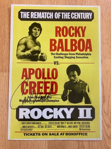 Carl weathers signed rocky - carl,