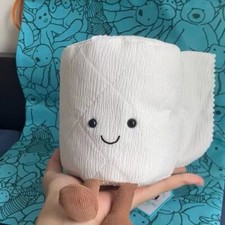 Jellycat Soft Toilet Roll Plush:Cute Creative Doll, Ideal Christmas Gift Toy