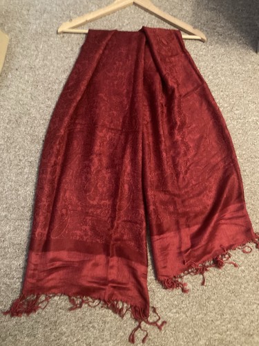Pashmina red shawl - red,